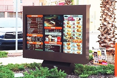 ViewStation QSR Dunkin Donuts Menu Board