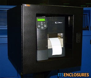 zebra printer enclosure itsenclosures icestation printer box 