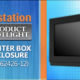 printer box enclosure icestation itsenclosures pb262426-12 sliding shelf