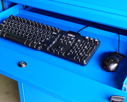 titan hammerhead dual monitor enclosure icestation itsenclosures keyboard drawer