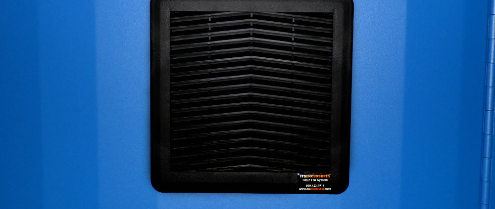 ID322826-12 NEMA-12 Computer Enclosure monitor screen filtered fan system