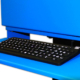 NEMA 4 Flat Panel Monitor Enclosure ITSENCLOSURES IceStation keyboard tray waterproof keyboard