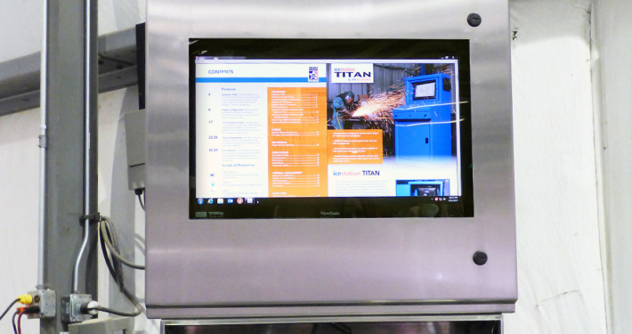 IO292813-4X Stainless Steel PC Monitor Enclosure IceStation ITSENCLOSURES window