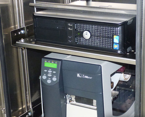IS562626-4X Freestanding Computer Enclosure IceStation ITSENCLOSURES shelving printer enclosure