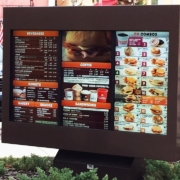 dunkin donuts outdoor digital menu boards viewstation itsenclosures