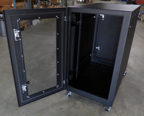 IR40192438-12 Cable Entry IceStation Rack Mount Enclosure Front Door ITSENCLOSURES