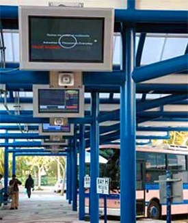 Bermuda Bus Station ViewStation by ITSENCLOSURES digital signage