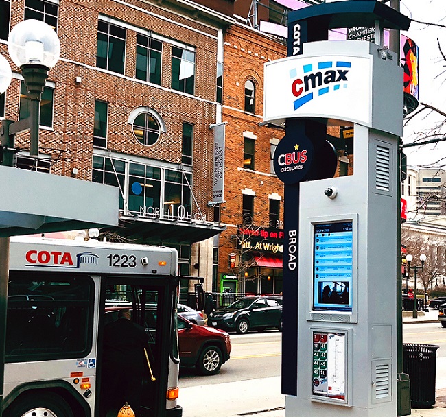 COTA - Central Ohio Transit Authority outdoor digital signage viewstation itsenclosures