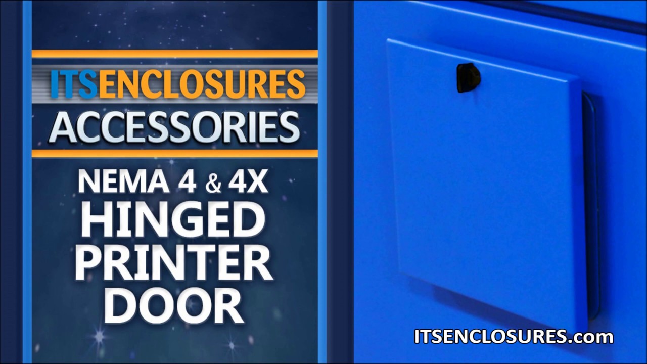 Watch NEMA 4/4X Hinged Printer Door - IceStation Enclosures, Accessories, ITSENCLOSURES