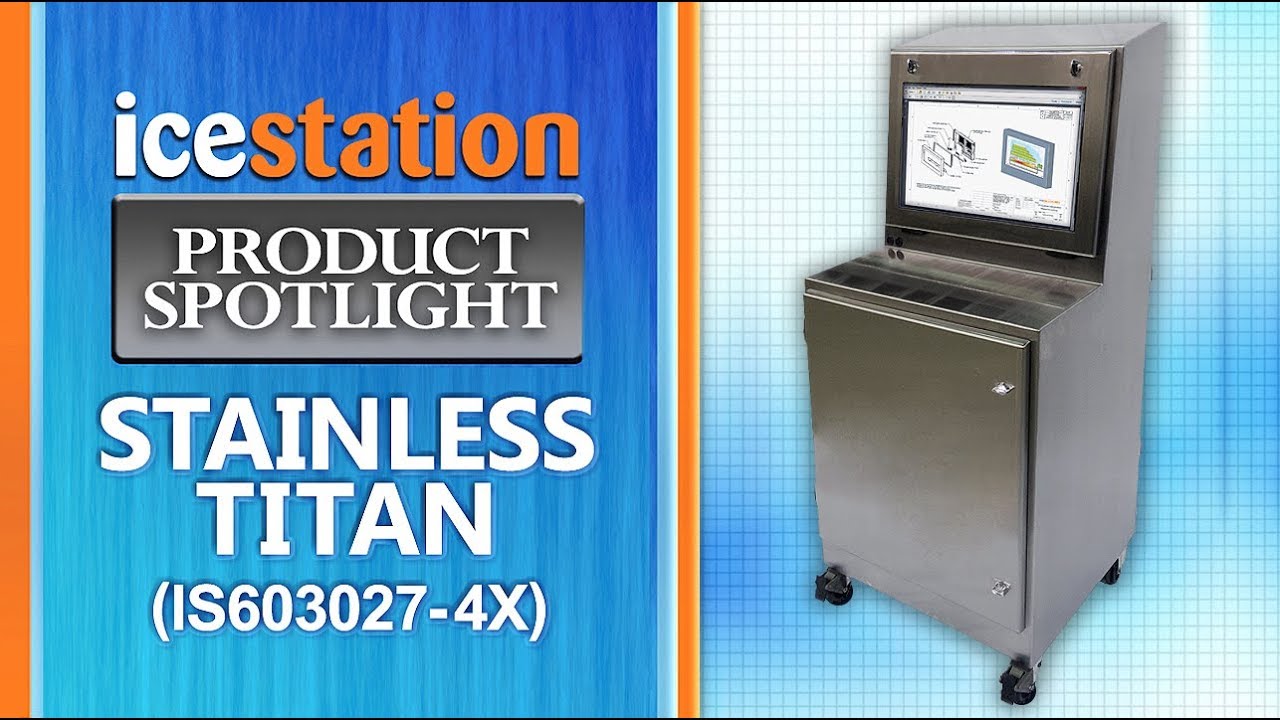 Watch Freestanding Computer Enclosure, IceStation NEMA 4X TITAN, ITSENCLOSURES