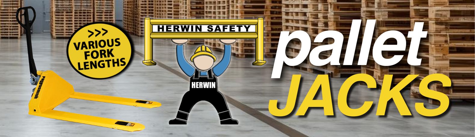 Herwin Pallet Jacks Banner